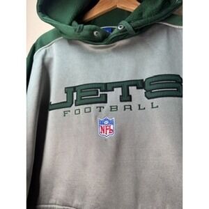 NFL New York Jets Reebok Hoodie Sweatshirt Football Mens Size L‎ Green